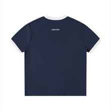 Load image into Gallery viewer, Andover Athletic Prep Ringer Tee - Navy, sizes S-XL