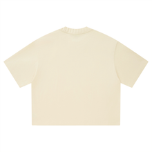 Load image into Gallery viewer, Andover Navy Script Unisex Heavyweight Boxy T-Shirt