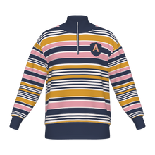 Load image into Gallery viewer, Andover Stripe Quarter Zip Sweater
