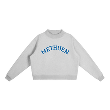 Load image into Gallery viewer, Methuen Varsity Mockneck Sweatshirt | Grey & Blue