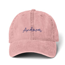 Load image into Gallery viewer, Andover Dad Hat | Washed Pink Baseball Cap with Ponytail Opening
