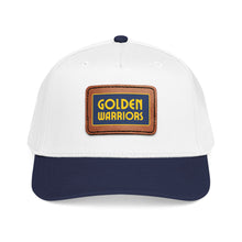Load image into Gallery viewer, Golden Warriors Leather Patch Baseball Cap — Retro Team Trucker Hat
