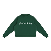 Load image into Gallery viewer, Glastonbury Script Mockneck Sweatshirt
