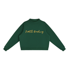 Load image into Gallery viewer, North Reading Script Mockneck Sweatshirt | Green
