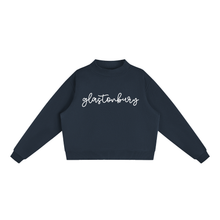 Load image into Gallery viewer, Glastonbury Script Mockneck Sweatshirt
