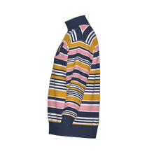 Load image into Gallery viewer, Andover Stripe Quarter Zip Sweater
